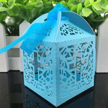 

Candy box 10Pcs/lot Bride & Groom Wedding Candy Box Laser Cut Hollow Candy Chocolates Bag Birthday Party Invitations Gifts Box