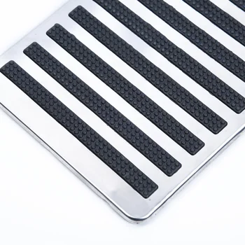 

23.5*6cm Stainless Steel Car Floor Carpet Plate Mat Patch Foot Plate Pedal Pad Universal Carpet Plate Car Internal Accessory
