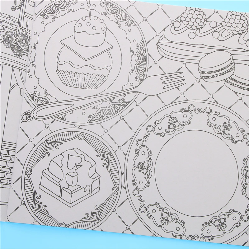 Fantasía sueño para colorear libro Pintura Mandalas jardín secreto dibujo en Color Alicia en el país de las Maravillas 18,5*18,5 cm 24 páginas