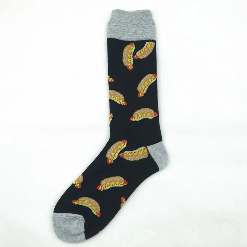 Мужские носки цветные хлопчатобумажные носки Harajuku Хип Хоп Calcetines Marvel Meias повседневные счастливые носки Meia подарки для мужчин 1 пара