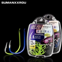 30 шт./партия, японские супер острые кованые рыболовные крючки из высокоуглеродистой стали, джиг для карпа, Большой Крючок для рыбы, высокое качество, 1#-13#, цвета YG24