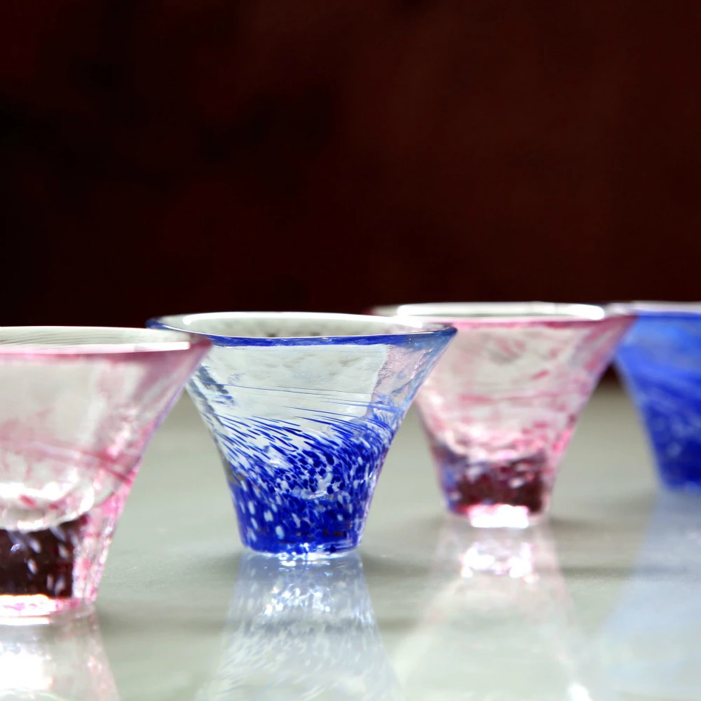 

Japan Tsugaru Design Technology Kung Fu Tea Calyx Cup Colour Teacup Heat-resisting My Tea Bowl Tazas creativas Copo Xicara