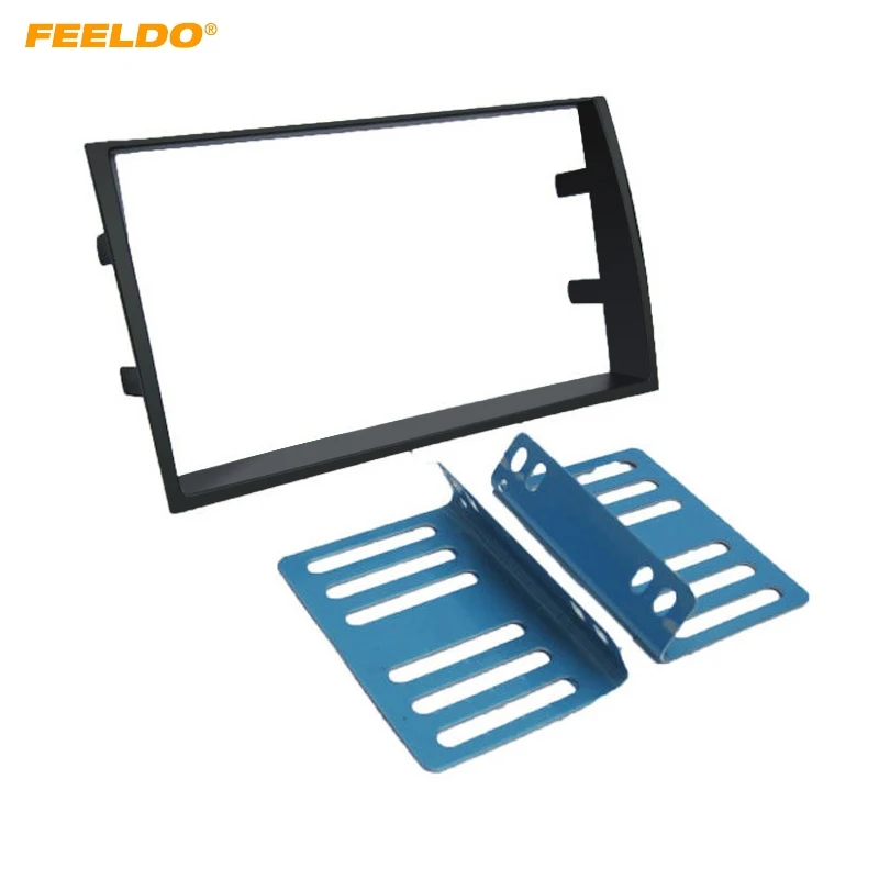 

FEELDO 2Din Car Refitting DVD Radio Fascia Frame for KIA Venga Dashboard Installation Mount Frame Panel Trim Kit #FD5166