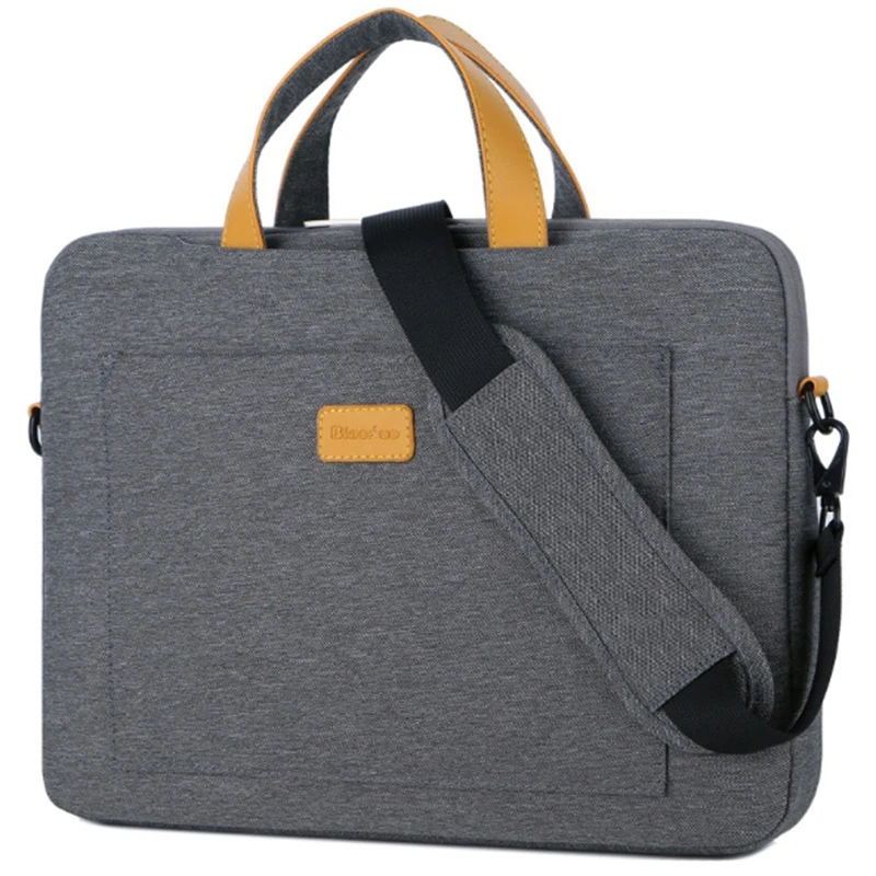 Нейлоновая 15,6 сумка на плечо для ноутбука, чехол для Xiaomi Air Macbook Air Pro lenovo Dell Hp Asus acer, чехол для ноутбука - Цвет: Dark Grey