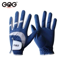 2017 Free Shipping Professional golf gloves Breathable Blue Soft Fabric Brand GOG Golf Glove Left Hand Super Fine Sports Glove