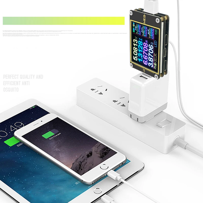 ATORCH ток вольтметр USB тесты er метр HD Цвет TFT QC4 + PD3.0 2 PPS протокол быстрой зарядки