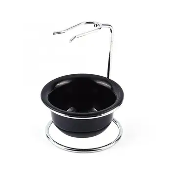 

Shaving Brush Stainless Steel Shaving Brush Stand and Black Shaving Bowl Shaving Bowl
