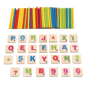 

Children Wooden Numbers Stick Mathematics Early Learning Counting Educational Math Toys For Children Kids Gift