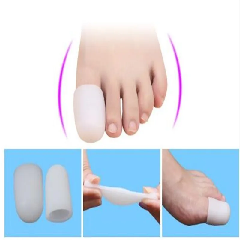 

2Pcs SiliconeGel Tube Bandage Finger & Toe Protectors Foot Feet Pain Relief Guard for Feet Care insoles Feet Care C129