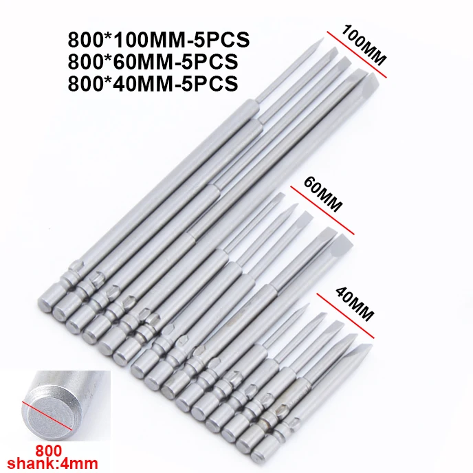 5Pcs-Magnetic-Slotted-Screwdrivers-Bits-800-4mm-Round-Shank-Flat-Head-Slotted-Tip-Tools-1-6mm