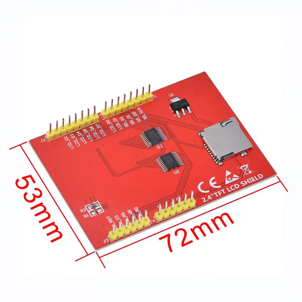 ЖК модуль TFT 2 4 дюймовый экран для платы Arduino UNO R3 и поддержка mega 2560 с сенсорной