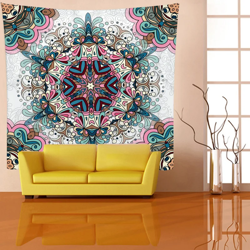 Декоративный Настенный Гобелен фон растительное одеяло из замшевой ткани подвесная картина для спальни подвесная скатерть Настенный декор
