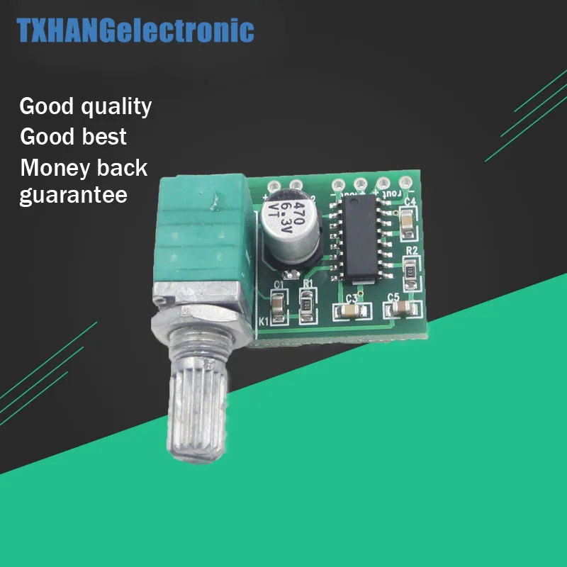 

1pcs PAM8403 5V DC Audio Amplifier Board 2 Channel 2*3W Volume Control USB Power