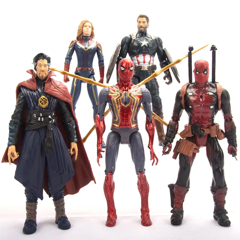 

Hasbro 5/PCS 18CM Toys Hobbies action figure Marvel Avengers4 7-inch joint movable luminous model Toy for children