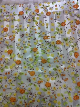 

CS 58 Rural Fresh Hand Embroidered Floral Shade Sheer Voile Door Cafe Kitchen Curtain fabric lace Curtain fabrics custom diy