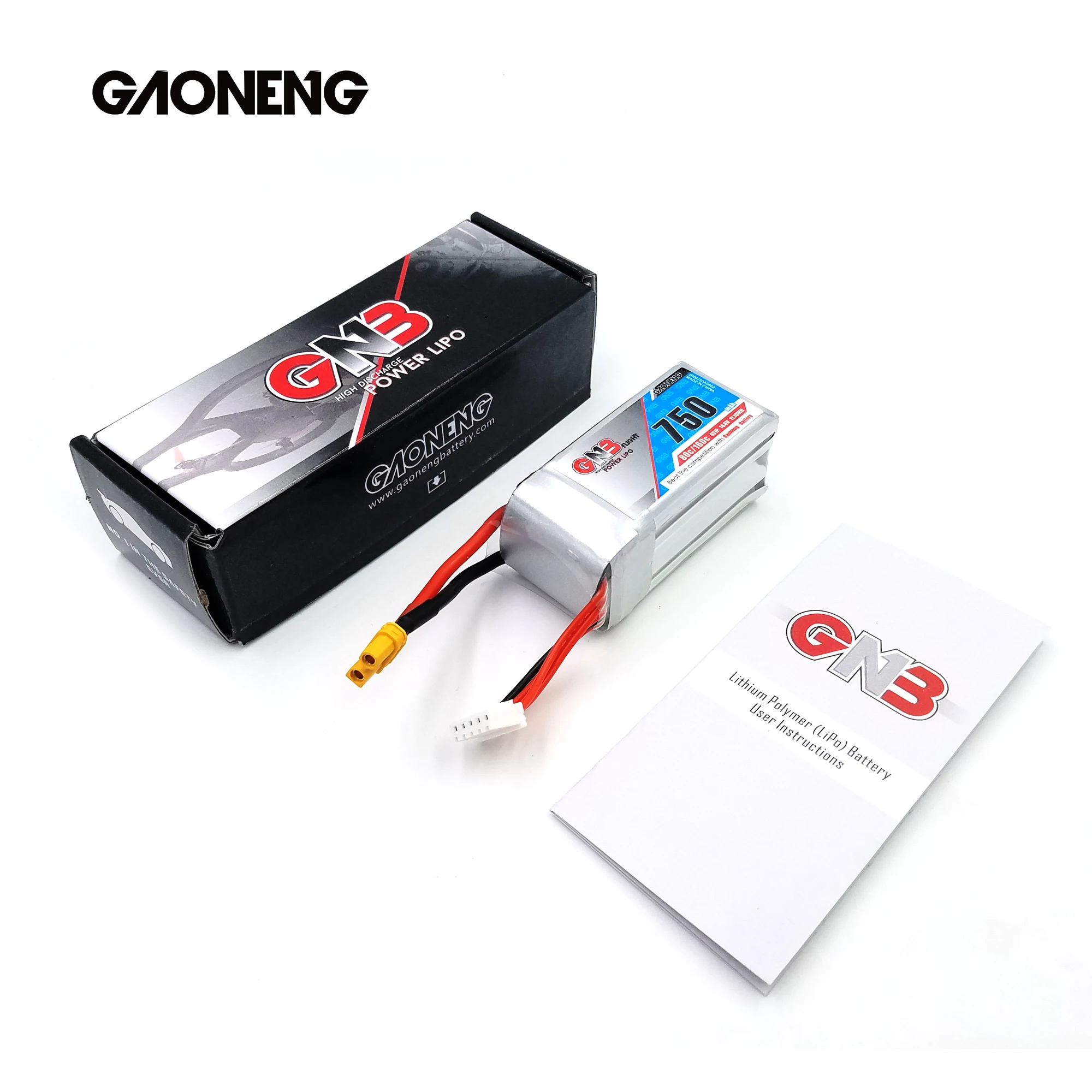 4 шт. Gaoneng GNB 14,8 V 750mAh 80C 4S XT30 разъем Lipo батарея для RC FPV гоночный Дрон