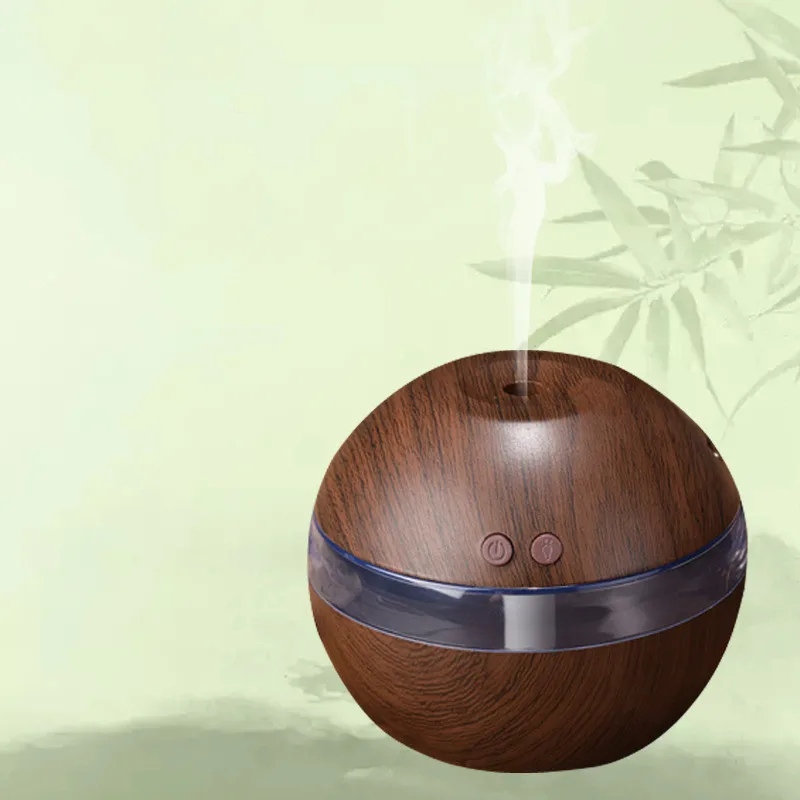 

New Wood Grain Car Humidifier 300ml Essential Oil Diffuser USB Office Desk Air Humidifier Aroma Diffuser