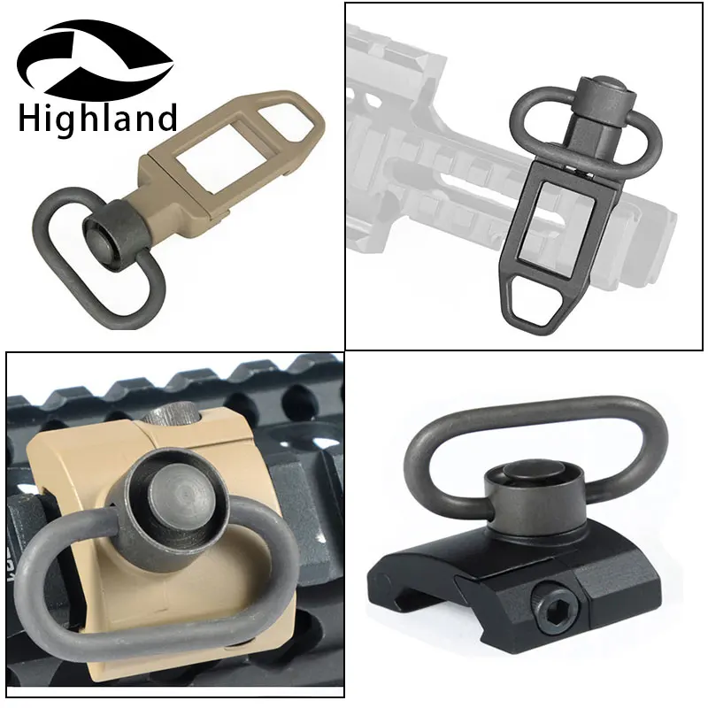 

Tactical QD Release Sling Swivel Mount Sling Attachment QD Low Profile Ambush Loop Sling Swivel For Airsoft Keymod Handguard