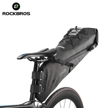 ROCKBROS водонепроницаемый большой емкости велосипедное седло мешок светоотражающий складной задний мешок дорога MTB велосипедная корзина рюкзак