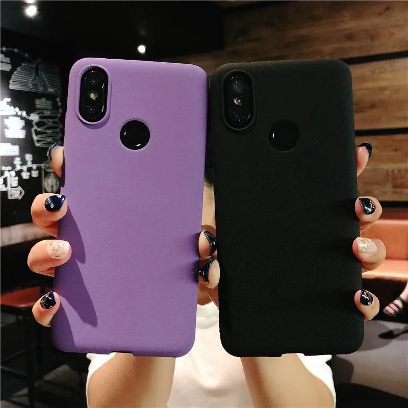 Luxury Frosted Sand Texture Matte Case For XiaoMi 8 SE 6 5X 6X A1 A2 5C 4 4C 5s Plus Note 2 3 Max MIX Cover Plastic Phone |