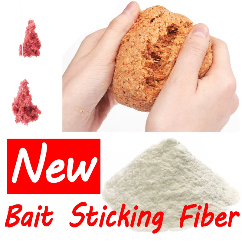 

1 Bag 30g Asia Secret Protein Fiber Sticker Fishing Bait Additive Material for Pole Fishing Carp Fishing Condition Bait Sticking