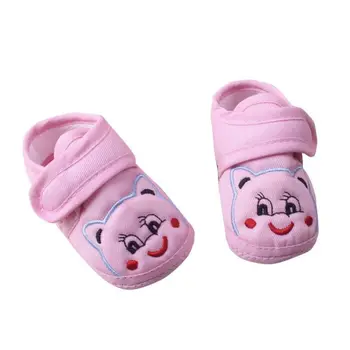 

Spring Non-slip First Walkers Toddler Baby Girls Boys Cotton Cloth Shoes Cartoon Bear Wiping Baby Cute Shoes 2019