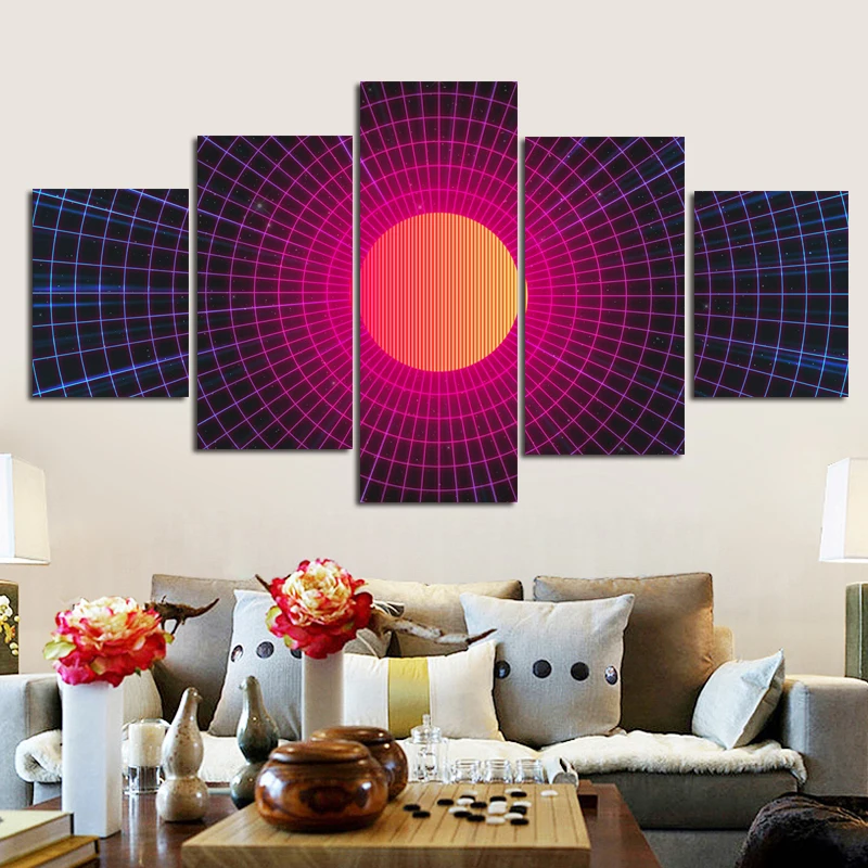 

Poster Canvas Painting Abstract Print 3D Picture 5 panels / set Wall Picture for Living Room Canvas art print posters No Frame