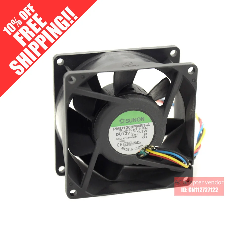 

Для вентилятора шасси Dell 620SF 760SF GC260 PMD1208PMB1-A SUNON 803812v 9,1 w