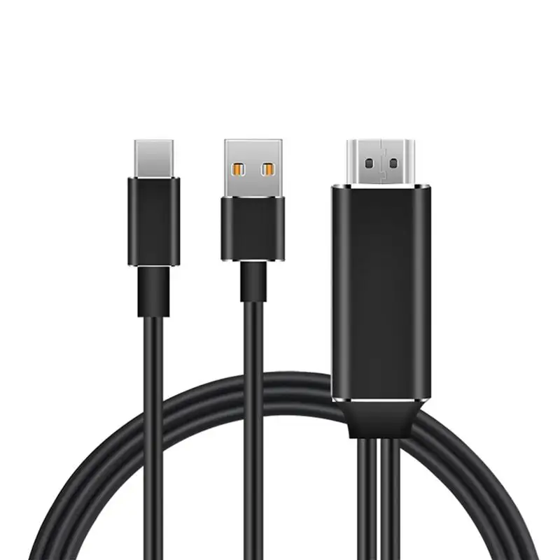 

2M USB C to HDMI Male Cable HD 1080P HDMI Converter Adapter Cable Type C Cable for HDTV TV Digital AV for iPhone for IOS