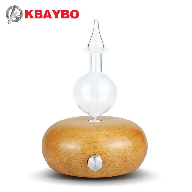 Продажа KBAYBO эфирное масло распылитель ароматизатор очиститель воздуха дерева и стеклянный рассеиватель для ароматерапии создатель тумана; тумано...