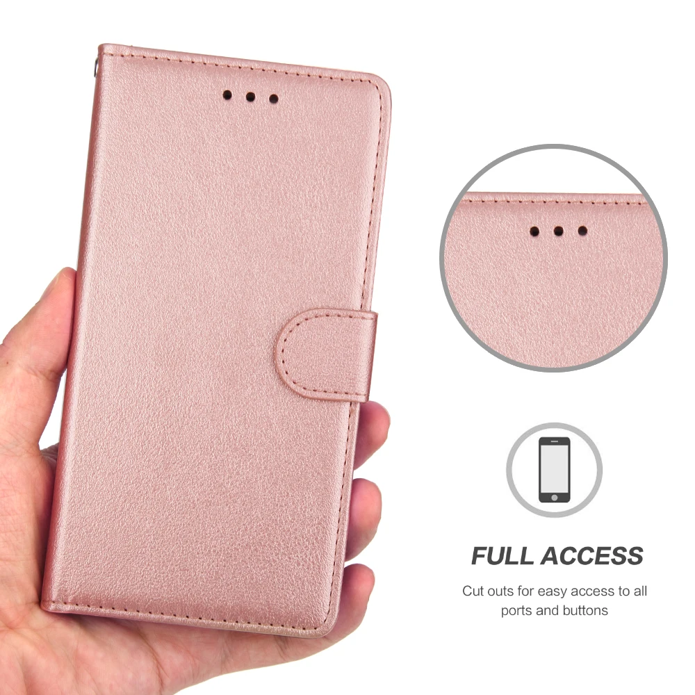 

Solid Color Leather Case for iPhone X XS MAX XR 8 7 6S 6 Plus 5 5S SE Cover for iPhone 8 Plus Fundas Flip Wallet Phone Case