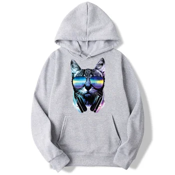 

DJ Cat Hip Hop Hoodies Men And Women Autumn Casual Pullover Sweats Hoodie Fashion Sweatshirts MWT104