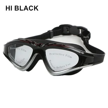

Men Women Swimming Goggles Anti-Fog UV Swim Mask Waterproof with Case Comfortable Silicone Large Frame Swim Glasses