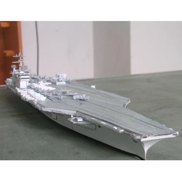 Diy handmade paper model america navy nimitz class aircraft carrier uss