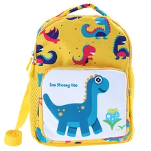 5 цветов, детские рюкзаки для дошкольников с ремнем безопасности, нейлоновый милый рюкзак для путешествий с динозавром из мультфильма, сумка для ланча для 1-3 лет