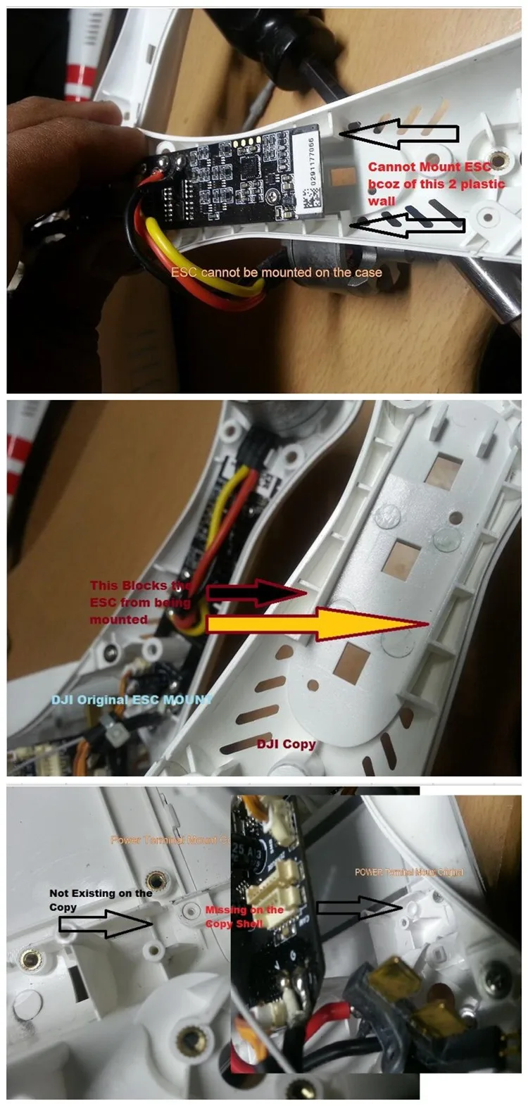 Replaceable DJI Body Shell For DJI Phantom 2 Vision Cover Spare Parts DJI PTM08 Upper Lower Cover With Landing Gear DIY Drone