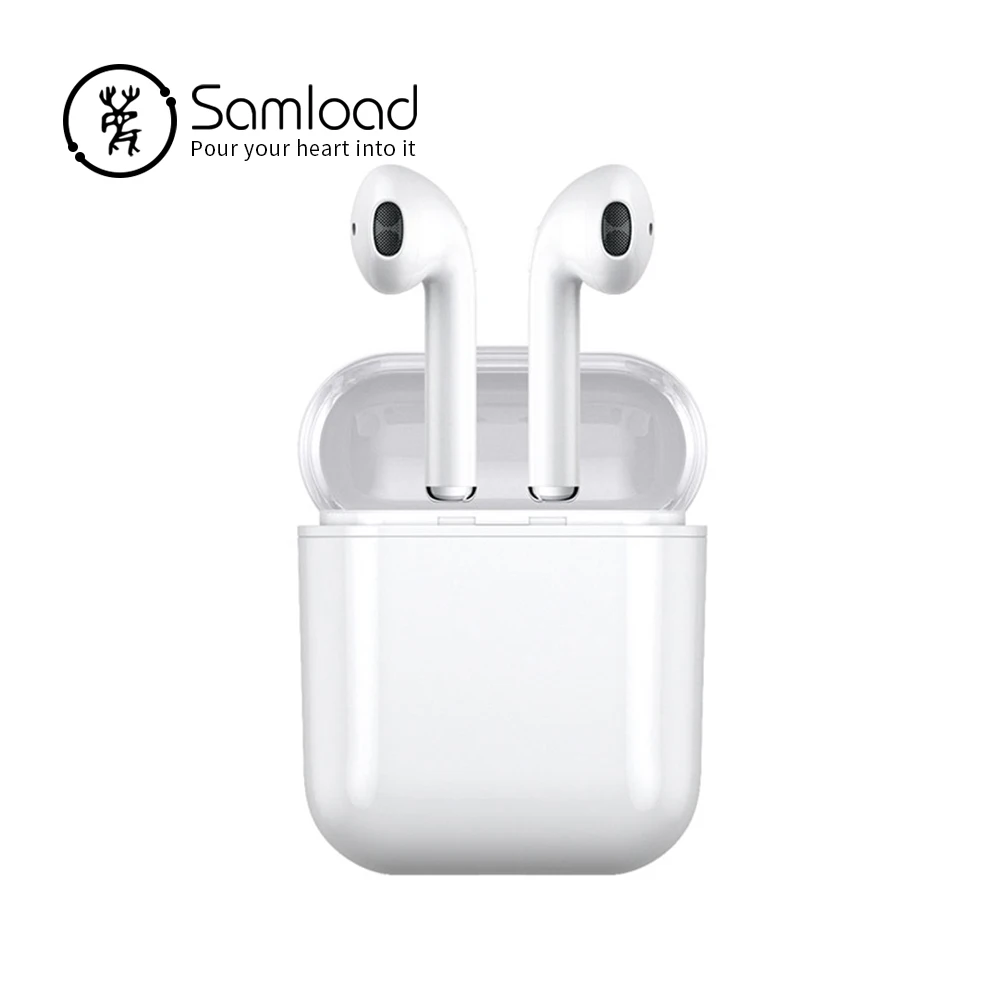 

Samload Bluetooth 5.0 Earphones Stereo Sports Headphone with 2500 mAh Power bank Charging Box For Apple 8 iPhone Huawei Headset