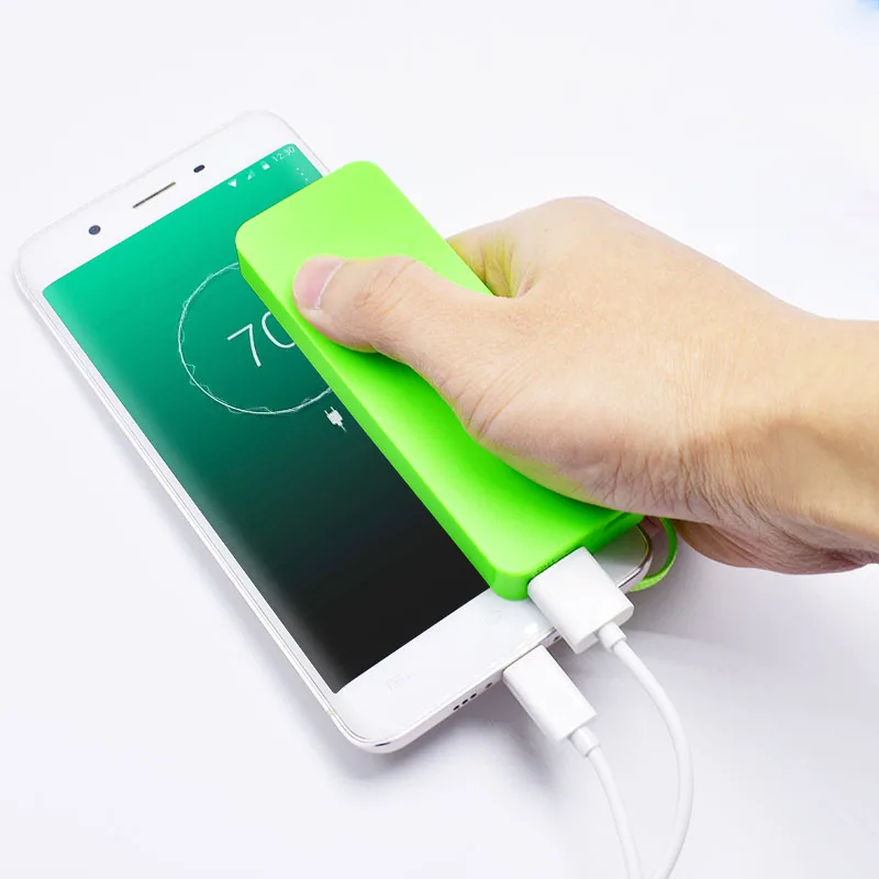 New Portable Practical Ultra-thin 4000mAh Power Bank Mobile USB Power Bank General Charger External Backup Battery Pack