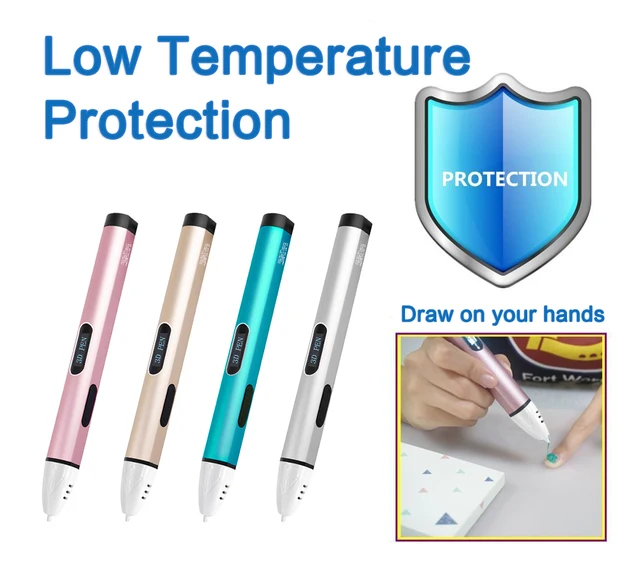 Best Offers Dewang 3D Pen Scribble Pen Low Temperature Christmas Presents PCL Filament 3D Printer Gadget Lapiz 3D Printing Pen for School