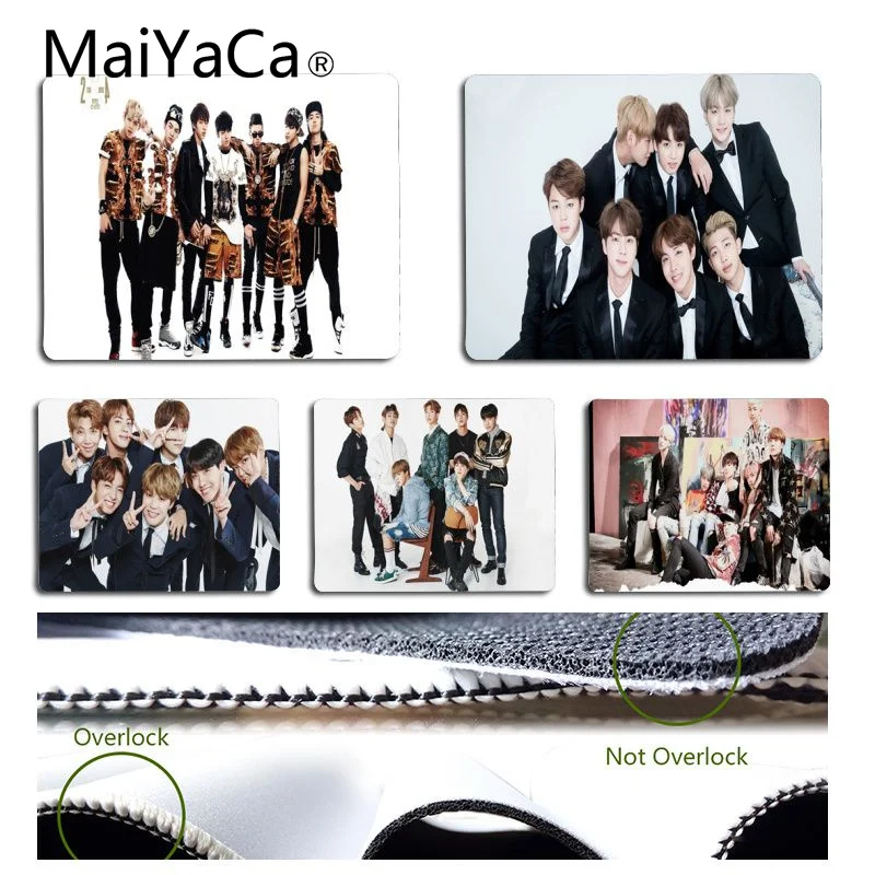 

MaiYaCa Hot Sales Bangtan Boys Mouse Pad for Laptop Laptop Gaming Mice Mousepad