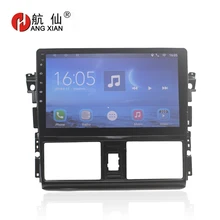 Bway 10.1 2 din Car radio stereo for Toyota Vios 2014-2016 Quadcore Android 7.0 car dvd player gps navi with 1 G RAM,16G ROM