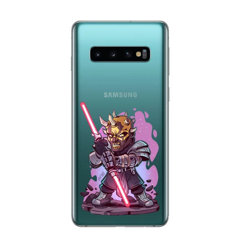 Стильная футболка с изображением персонажей видеоигр Звездные войны модная мягкая задняя крышка чехол для Samsung Galaxy J3 J5 J7 J7 ЕС J6 J8 NOTE 8, 9 - Цвет: TPU