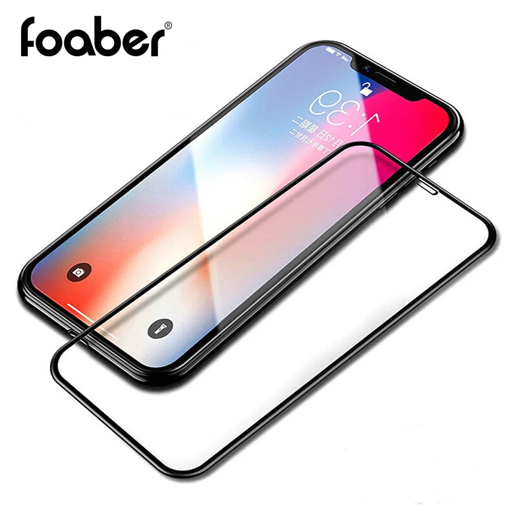 Foaber лучшая для телефона 11 Pro X Xs Max Xr полная закаленная Защитная стеклянная пленка