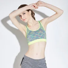 Летний спортивный бюстгальтер для фитнеса, противоударный баскетбольный спортзал, Йога, бег, тренировка, окрашивание, дышащий жилет, майка, Спортивное нижнее белье