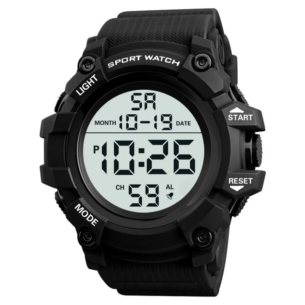Военные часы мужские спортивные модные аналоговые цифровые светодиодный водонепроницаемые наручные часы с резиновым ремешком Мужские часы в подарок erkek kol saati A50