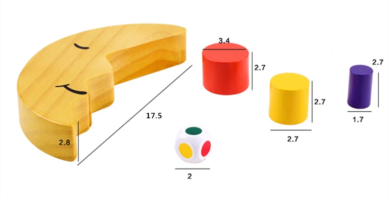 Дети раннего образования Игрушка Дерево Луна балансировка развивающие игрушки деревянные строительные блоки детские, для малышей Баланс Деревянные игрушки