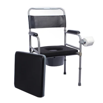 

High quality medical commode chair foldable adjustable for disabled and elderly