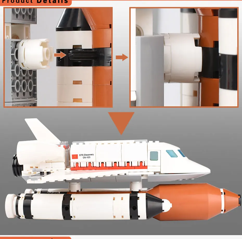 1043+ шт авиационные блоки внешний космический корабль спутниковая модель строительные блоки DIY Кирпичи Блоки строительные игрушки для детей