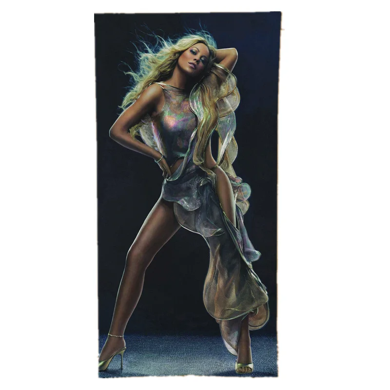 

New Custom Mariah Carey Printed Beach Travel Towels Swimming Shower Towel Bathrobe Touch My Body We Belong Together Gifts 140X70