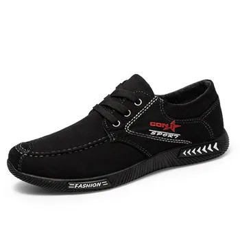 

New Denim Men Casual Shoes Man Sneakers Men Shoes Lace-Up Outdoor Male Shoes Adult Footwear Moccasins Spring Men Vulcanized 2019